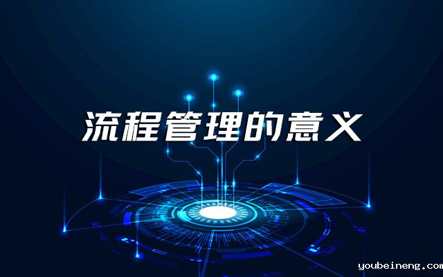 企业进行流程管理的意义