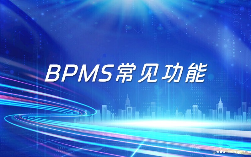 BPMS业流程管理系统的常见功能